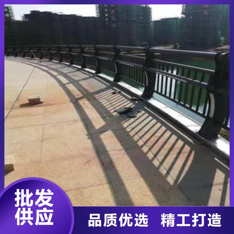 不锈钢桥梁防撞护栏河道景观灯光护栏-不锈钢复合管多种场景适用价格地道