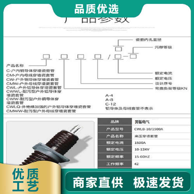 【羿振电气】交流穿墙套管,AC35KV,陶瓷,2000A,无CT,铝好产品不怕比